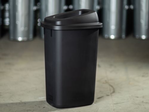 Plastový odpadkový kôš 90 lit - čierne veko