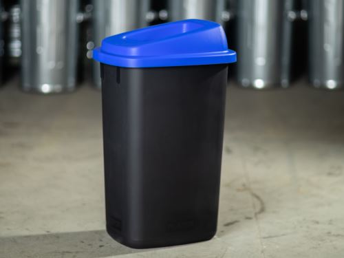 Plastový odpadkový kôš 90 lit - modré veko