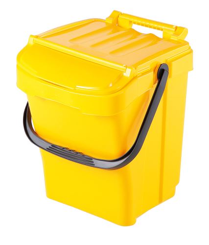Plastový odpadkový kôš 40 lit - žltý