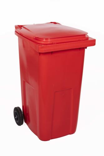 Mobilná 240 litrová nádoba - červená