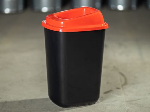 Plastový odpadkový kôš 45 lit - červené veko
