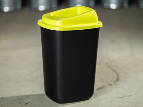 Plastový odpadkový kôš 45 lit - zelené veko