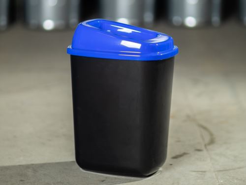 Plastový odpadkový kôš 28 lit - modré veko